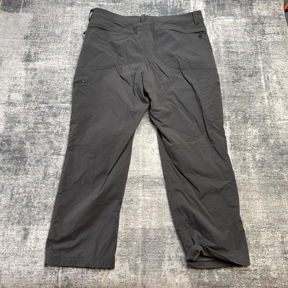 LL Bean Pants Mens 38x29 Gray Water Resistant Cresta Hiking Fleece Lined Cargo - Picture 5 of 9